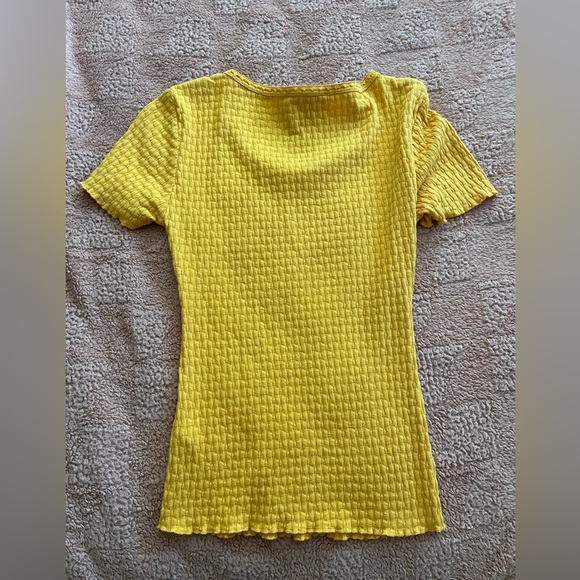 Saturday Sunday by Anthropologie Golden Knit Scoop Neck Top - Picture 2 of 4